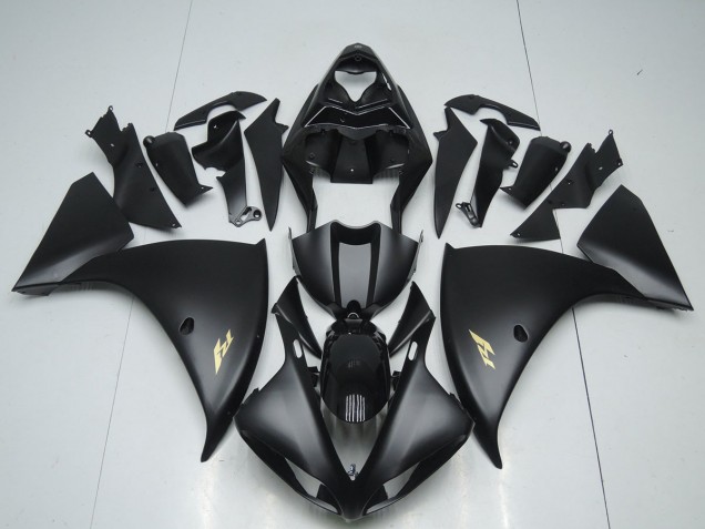 Negro Mate Pegatinas Carenado Moto Yamaha R1 12-14 Negro Mate Pegatinas Carenado Moto Yamaha R1 12-14