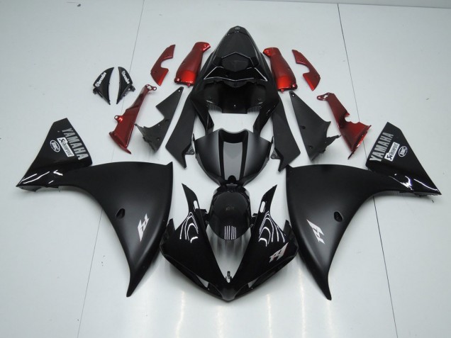 Negro Mate Plástica Moto Yamaha R1 12-14 Negro Mate Plástica Moto Yamaha R1 12-14
