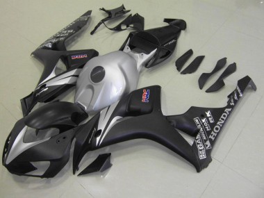 Negro Mate Plata Carenado Moto Honda CBR 1000 RR 06-07