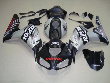 Negro Mate Plata Repsol Kits Carenado Moto Honda CBR 1000 RR 06-07