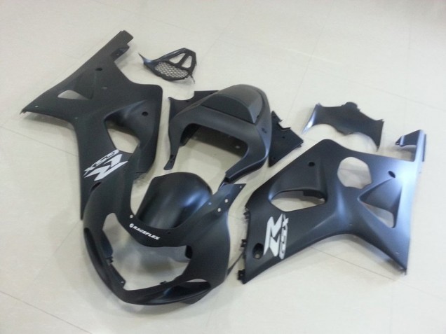 Negro Mate con Plata GSXR Carenado Moto Suzuki GSXR 1000 K1 00-02 Negro Mate con Plata GSXR Carenado Moto Suzuki GSXR 1000 K1 00-02