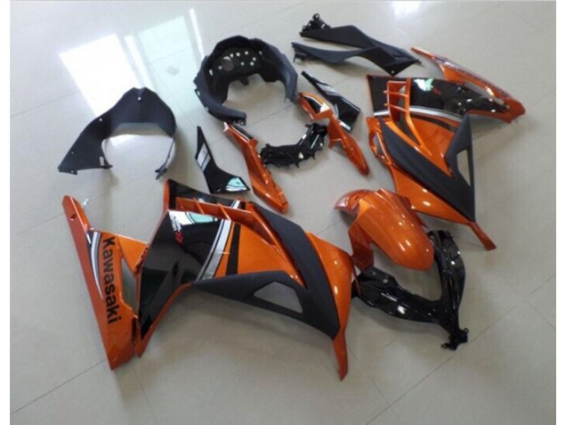 Negro Naranja Carenado Moto Kawasaki ZX 300R 13-16 Negro Naranja Carenado Moto Kawasaki ZX 300R 13-16