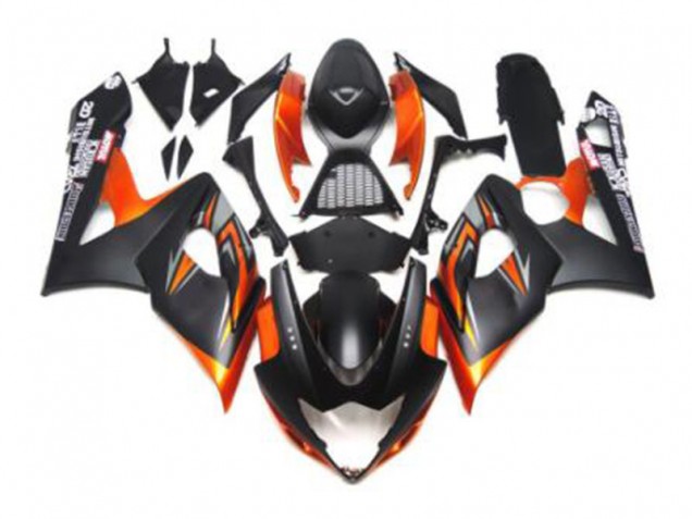 Negro Naranja Carenado Moto Suzuki GSXR 1000 K5 05-06 Negro Naranja Carenado Moto Suzuki GSXR 1000 K5 05-06