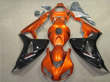 Negro Naranja Fireblade Carenado Moto Honda CBR 1000 RR 06-07
