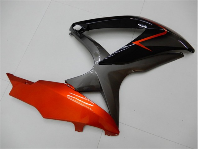 Negro Naranja Gris Carenado Moto Suzuki GSXR 600 / 750 K8 08-10 Negro Naranja Gris Carenado Moto Suzuki GSXR 600 / 750 K8 08-10