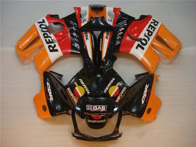 Negro Naranja Repsol Kit Carenado ABS Completo Honda CBR 600 F3 95-98 Negro Naranja Repsol Kit Carenado ABS Completo Honda CBR 600 F3 95-98