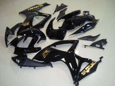 Negro Oro Calcomanías Carenado Moto Suzuki GSXR 750 K6 06-07