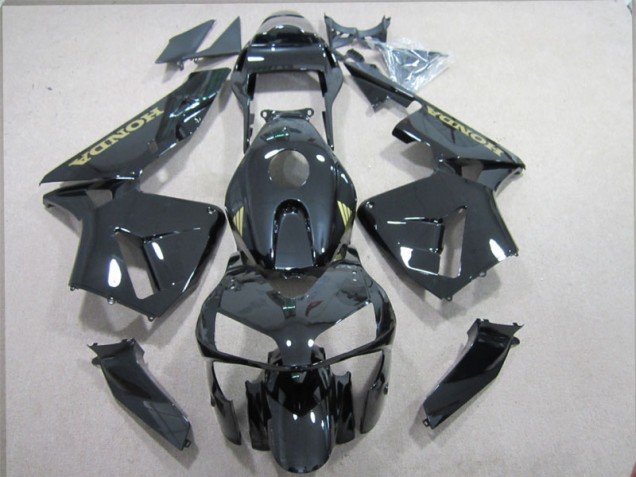 Negro Oro Calcomanías Kits Completo Carenado Moto ABS Honda CBR 600 RR 03-04 Negro Oro Calcomanías Kits Completo Carenado Moto ABS Honda CBR 600 RR 03-04