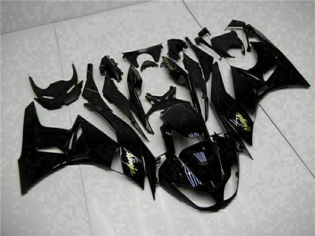 Negro Oro Ninja Carenado Moto Kawasaki ZX6R 09-12 Negro Oro Ninja Carenado Moto Kawasaki ZX6R 09-12