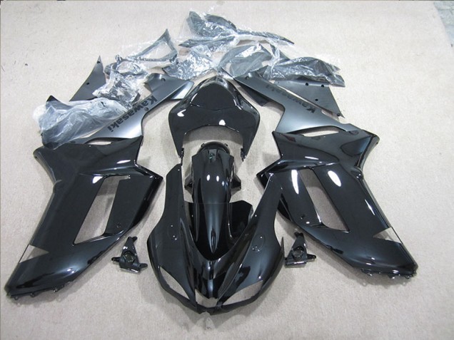 Negro Plata Carenado Moto Kawasaki ZX6R 07-08 Negro Plata Carenado Moto Kawasaki ZX6R 07-08