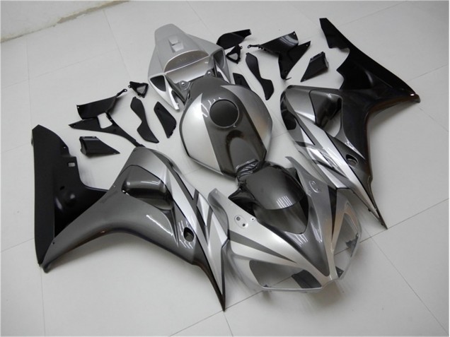 Negro Plata Gris Carenado Moto Honda CBR 1000 RR 06-07 Negro Plata Gris Carenado Moto Honda CBR 1000 RR 06-07