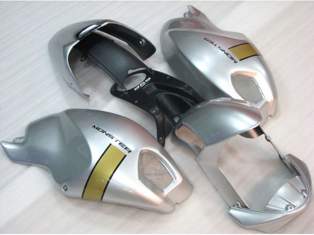 Negro Plata Monster Carenado Moto Ducati Monster 696 08-12 Negro Plata Monster Carenado Moto Ducati Monster 696 08-12