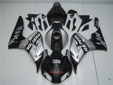 Negro Plata Repsol ABS Kits Carenado Moto Honda CBR 1000 RR 04-05