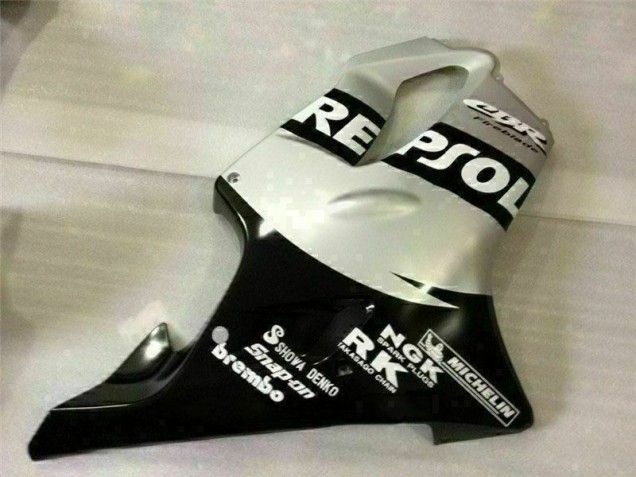 Negro Plata Repsol Carenado Moto Honda CBR 600 F4i 01-03 Negro Plata Repsol Carenado Moto Honda CBR 600 F4i 01-03