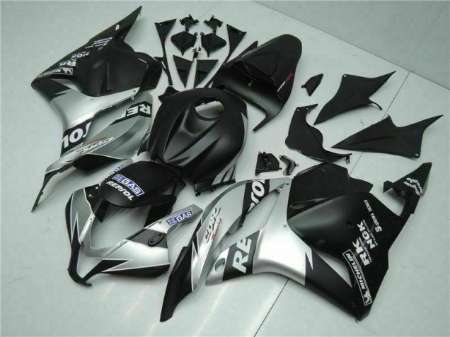 Negro Plata Repsol Carenado Moto Honda CBR 600 RR 09-12 Negro Plata Repsol Carenado Moto Honda CBR 600 RR 09-12