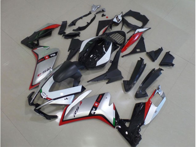 Negro Plata Rojo Kits Carenado Moto Aprilia RS4 50 125 11-18
