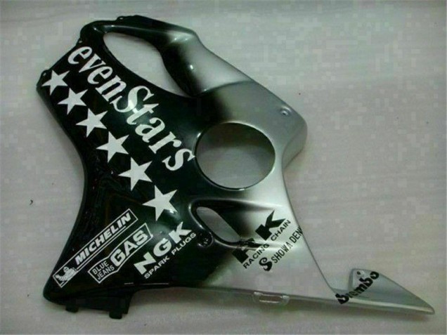 Negro Plata SevenStarss Carenado Moto Honda CBR 600 F4i 01-03 Negro Plata SevenStarss Carenado Moto Honda CBR 600 F4i 01-03