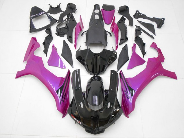 Negro Púrpura Rojo Carenado Moto Yamaha R1 15-19 Negro Púrpura Rojo Carenado Moto Yamaha R1 15-19