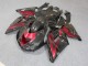 Negro Rojo ABS Carenado Motocicleta Kawasaki ZX14R ZZR 1400 06-11 Negro Rojo ABS Carenado Motocicleta Kawasaki ZX14R ZZR 1400 06-11