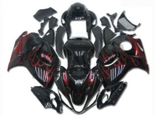 Negro Rojo ABS Kits Carenado Moto Suzuki GSXR 1300 Hayabusa 08-19 Negro Rojo ABS Kits Carenado Moto Suzuki GSXR 1300 Hayabusa 08-19