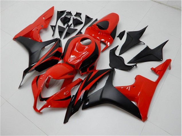 Negro Rojo ABS Moto Plásticos Honda CBR 600 RR 07-08 Negro Rojo ABS Moto Plásticos Honda CBR 600 RR 07-08