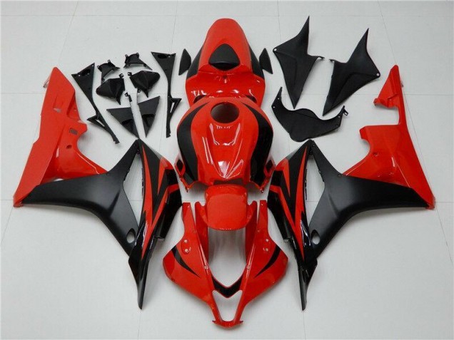Negro Rojo ABS Moto Plásticos Honda CBR 600 RR 07-08 Negro Rojo ABS Moto Plásticos Honda CBR 600 RR 07-08