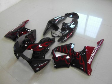 Negro Rojo ABS Moto Plásticos Honda CBR 900 RR 919 98-99