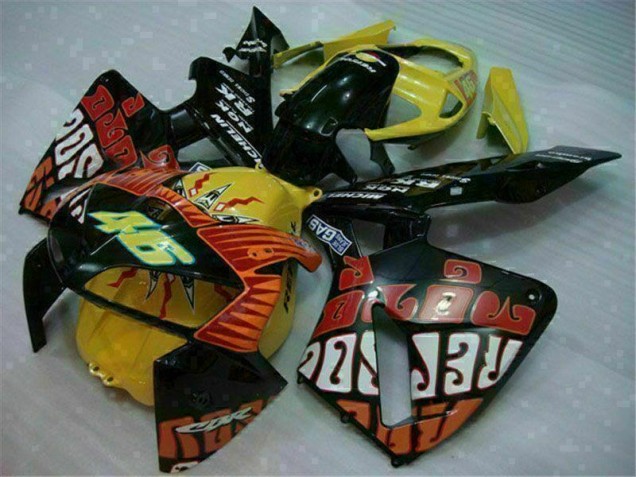 Negro Rojo Amarillo 46 Carenado Moto Honda CBR 600 RR 05-06 Negro Rojo Amarillo 46 Carenado Moto Honda CBR 600 RR 05-06