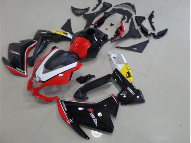 Negro Rojo Blanco Carenado Moto Aprilia RS4 50 125 11-18 Negro Rojo Blanco Carenado Moto Aprilia RS4 50 125 11-18