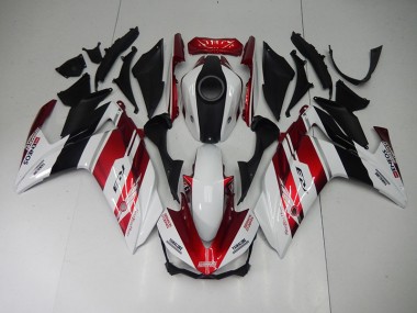 Negro Rojo Blanco Carenado Moto Yamaha R3 15-22
