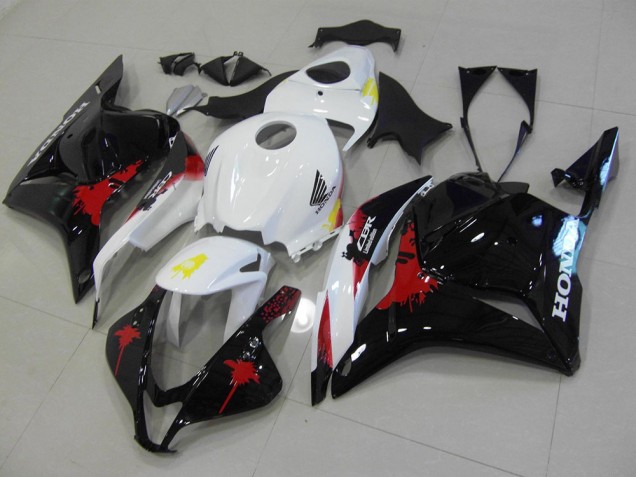 Negro Rojo Blanco Moto Plástico Honda CBR 600 RR 09-12 Negro Rojo Blanco Moto Plástico Honda CBR 600 RR 09-12
