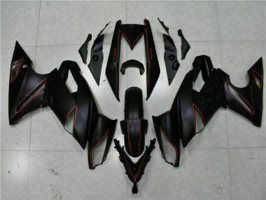 Negro Rojo Carenado Moto Kawasaki EX650 09-11