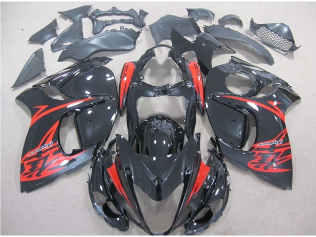Negro Rojo Carenado Moto & Plástico Suzuki GSXR 1300 Hayabusa 08-19 Negro Rojo Carenado Moto & Plástico Suzuki GSXR 1300 Hayabusa 08-19