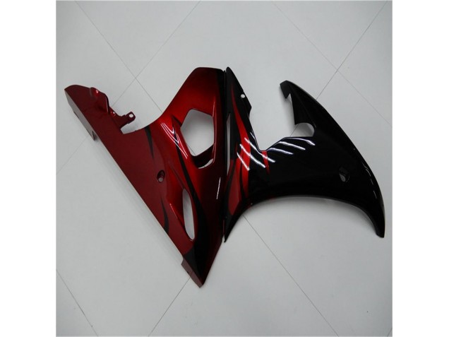 Negro Rojo Carenado Moto Yamaha R6 03-05 Negro Rojo Carenado Moto Yamaha R6 03-05