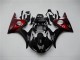 Negro Rojo Carenado Moto Yamaha R6 03-05 Negro Rojo Carenado Moto Yamaha R6 03-05