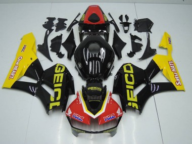Negro Rojo HRC Carenado Moto Honda CBR 1000 RR 12-16