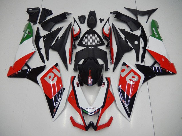 Negro Rojo Kit Carenado Moto Aprilia RSV4 09-15 Negro Rojo Kit Carenado Moto Aprilia RSV4 09-15