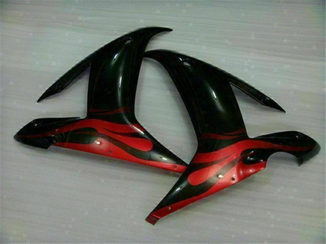 Negro Rojo Kit Carenado Moto Yamaha R1 02-03 Negro Rojo Kit Carenado Moto Yamaha R1 02-03