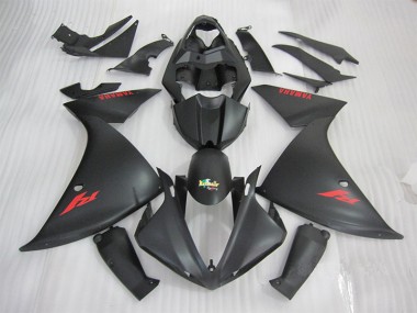 Negro Rojo Kit Completo Carenado Moto Yamaha R1 09-11