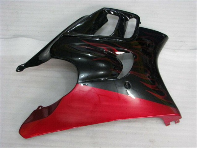 Negro Rojo Llama ABS Moto Plástico Honda CBR 600 F3 95-98 Negro Rojo Llama ABS Moto Plástico Honda CBR 600 F3 95-98