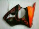 Negro Rojo Llama Kit Completo Carenado Moto Kawasaki ZX6R 00-02