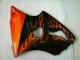 Negro Rojo Llama Kit Completo Carenado Moto Kawasaki ZX6R 00-02