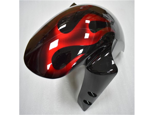 Negro Rojo Llama Plástico Moto Yamaha R6 03-05 Negro Rojo Llama Plástico Moto Yamaha R6 03-05
