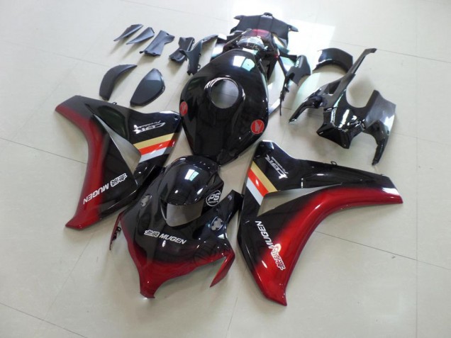 Negro Rojo Mugen ABS Moto Plástico Honda CBR 1000 RR 08-11 Negro Rojo Mugen ABS Moto Plástico Honda CBR 1000 RR 08-11