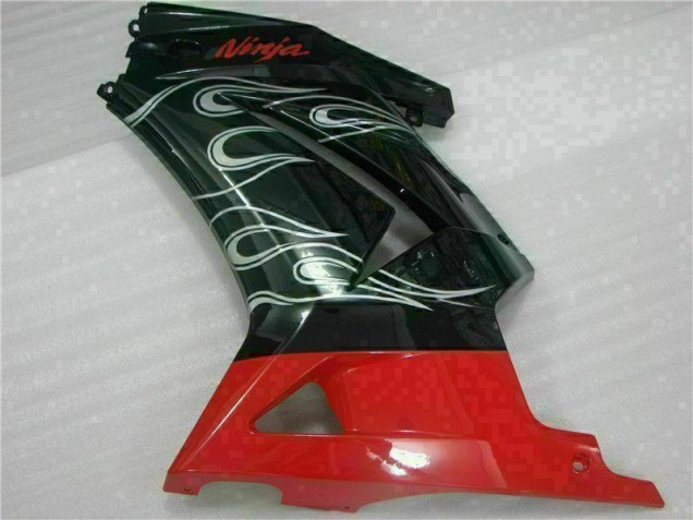 Negro Rojo Ninja Carenado Moto Kawasaki EX250 08-12 Negro Rojo Ninja Carenado Moto Kawasaki EX250 08-12