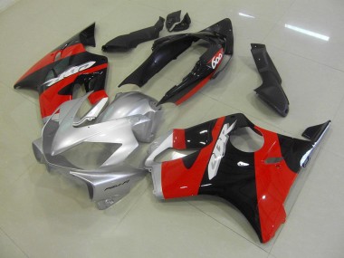 Negro Rojo Plata Carenado & Plástico Moto Honda CBR 600 F4i 04-07