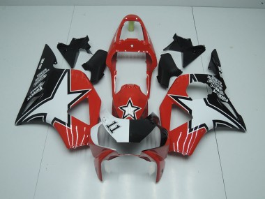 Negro Rojo Star Carenado Moto Honda CBR 900 RR 954 02-03
