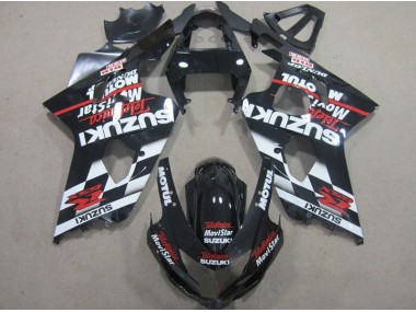 Negro Rojo Telefumia Movistar Carenado Moto Suzuki GSXR 600 K4 04-05