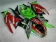 Negro Rojo Verde Motocard Carenado Moto Kawasaki ZX6R 09-12 Negro Rojo Verde Motocard Carenado Moto Kawasaki ZX6R 09-12