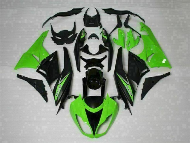 Negro Verde 636 Carenado Moto Kawasaki ZX6R 09-12 Negro Verde 636 Carenado Moto Kawasaki ZX6R 09-12
